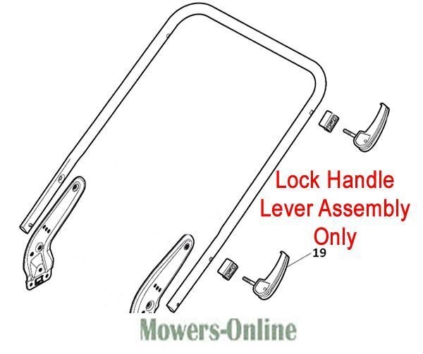 afkctod0opb.jpg - Mowers Online Lock Handle Lever Assembly for mower deck