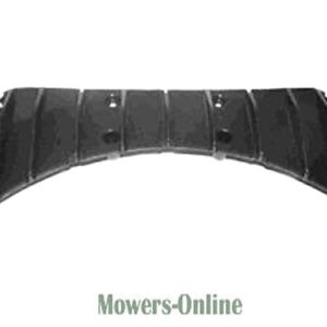 Lawn mower deck baffle deflector plate