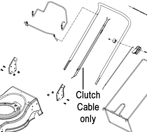 ainh3fqoina.jpg - Mowers Online Clutch cable parts diagram for lawn mower