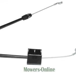 Lawn mower engine control cables assembly