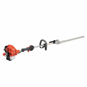 Gas powered hedge trimmer with shaft extension