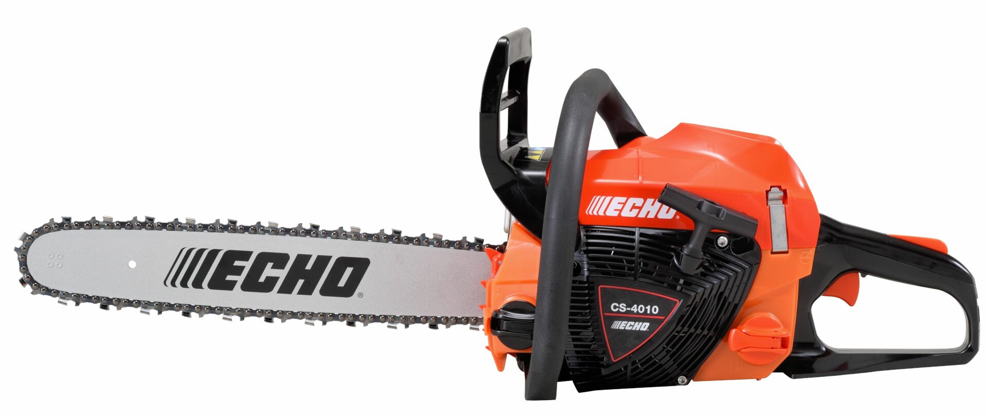 amhwlb2euxa.jpg - Mowers Online Echo gas-powered chainsaw with orange housing