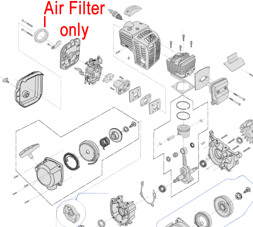 anv2pygnapz.png - Mowers Online Engine air filter assembly diagram exploded view