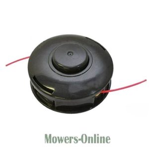 Trimmer head with dual line feed system