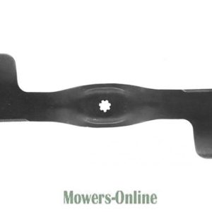 Lawn mower blade with center hole