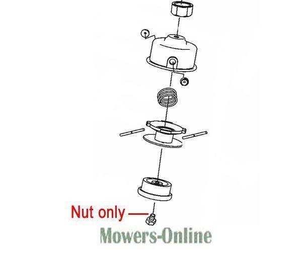 ay2pwtnk210.jpg - Mowers Online Lawn mower blade adapter nut assembly diagram