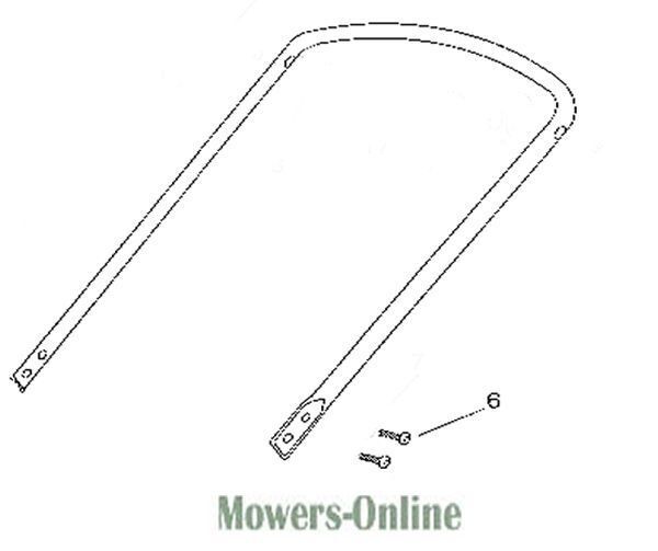 b0fedzctk5o.jpg - Mowers Online Lawn mower handle assembly with fasteners.