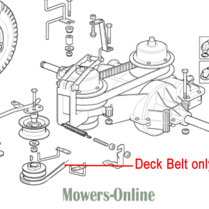Deck belt for lawn mower engine assembly diagram