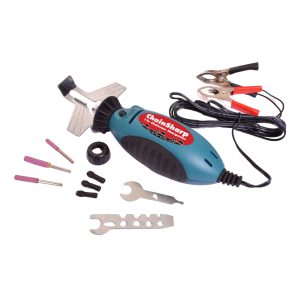 Rotary tool kit with accessories and charging cables