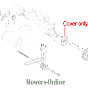 Lawn mower transmission cover parts diagram