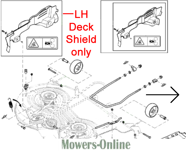 b2sgkfu2m10.png - Mowers Online Lawn mower left deck shield parts diagram