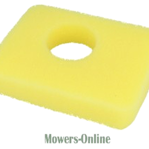 Yellow foam air filter with oval hole