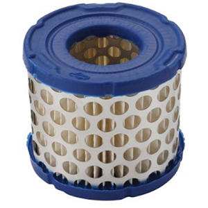 Cylindrical air filter with pleated paper element