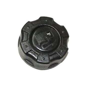 C - Mowers Online Black plastic fuel or oil cap with ridged edges