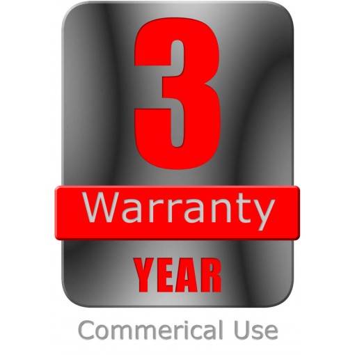 C - Mowers Online 3 year commercial use warranty badge