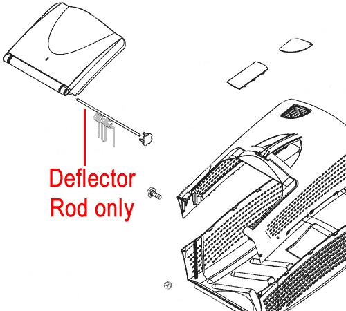 beg54vzs4ao.png - Mowers Online Deflector rod assembly diagram for lawn mower