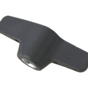 Black T-handle lever or knob assembly
