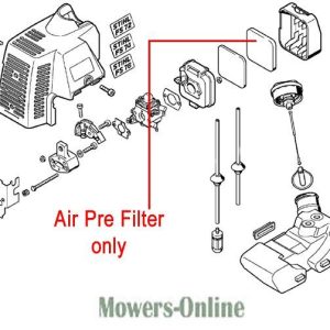 Air Pre Filter replacement parts diagram