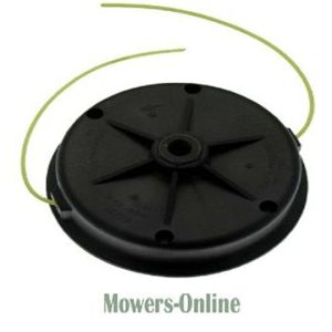 Trimmer head with dual grass cutting lines