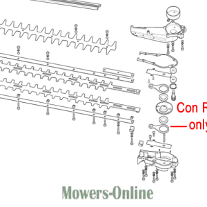 Hedge trimmer con rod assembly diagram parts