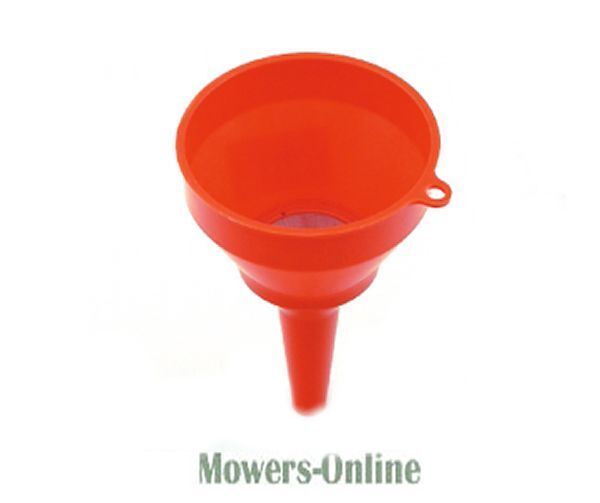 P - Mowers Online Red plastic funnel with handle