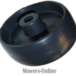 Lawn mower wheel with center hub