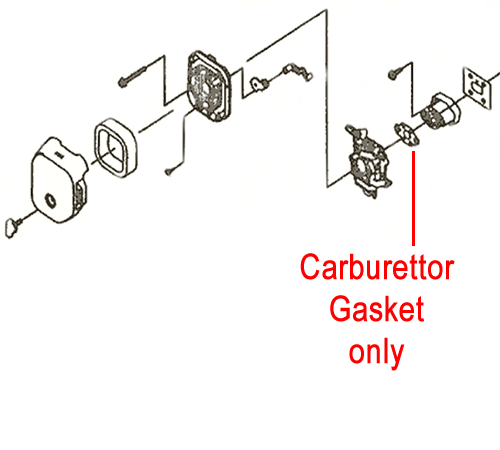 bwkxr2slpwb.png - Mowers Online Carburetor gasket exploded diagram parts.