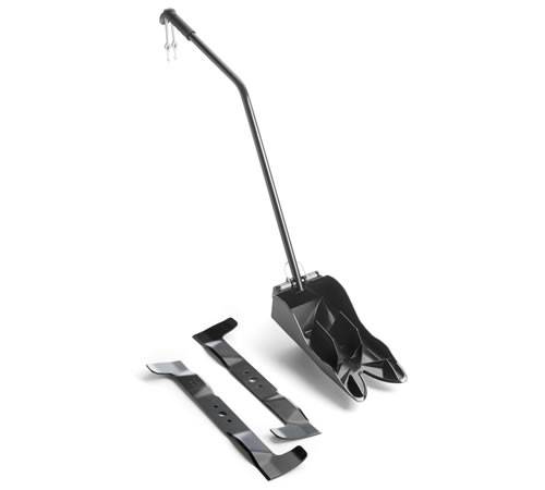 bzn2tsmgb55.jpg - Mowers Online Snow shovel with pusher blade and handles.