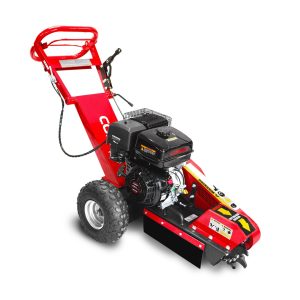 Self-propelled walk-behind wood chipper shredder