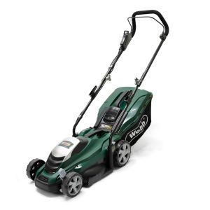 Electric push lawn mower with bag