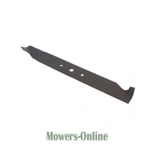 Lawn mower blade with mounting holes