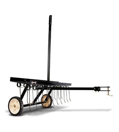 cbq1loiwbfp.jpg - Mowers Online Towed hay rake with vertical tines and wheels