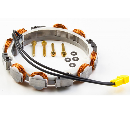 cbrctf2qh4q.png - Mowers Online Stator and coil assembly with connectors and hardware.