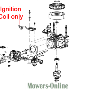 Engine ignition coil assembly diagram parts.