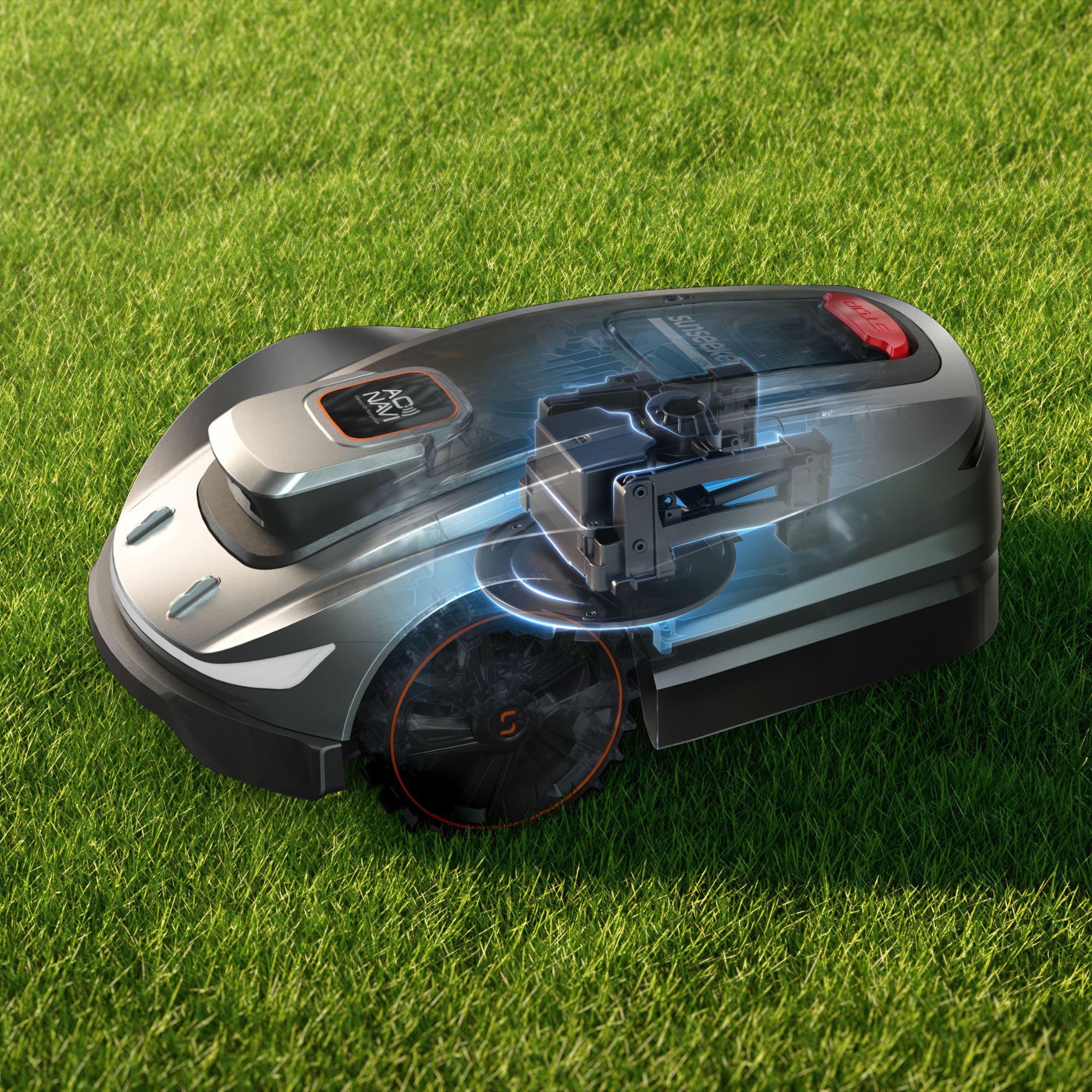 cg4pblcsvi2.jpg - Mowers Online Robotic lawn mower on grass