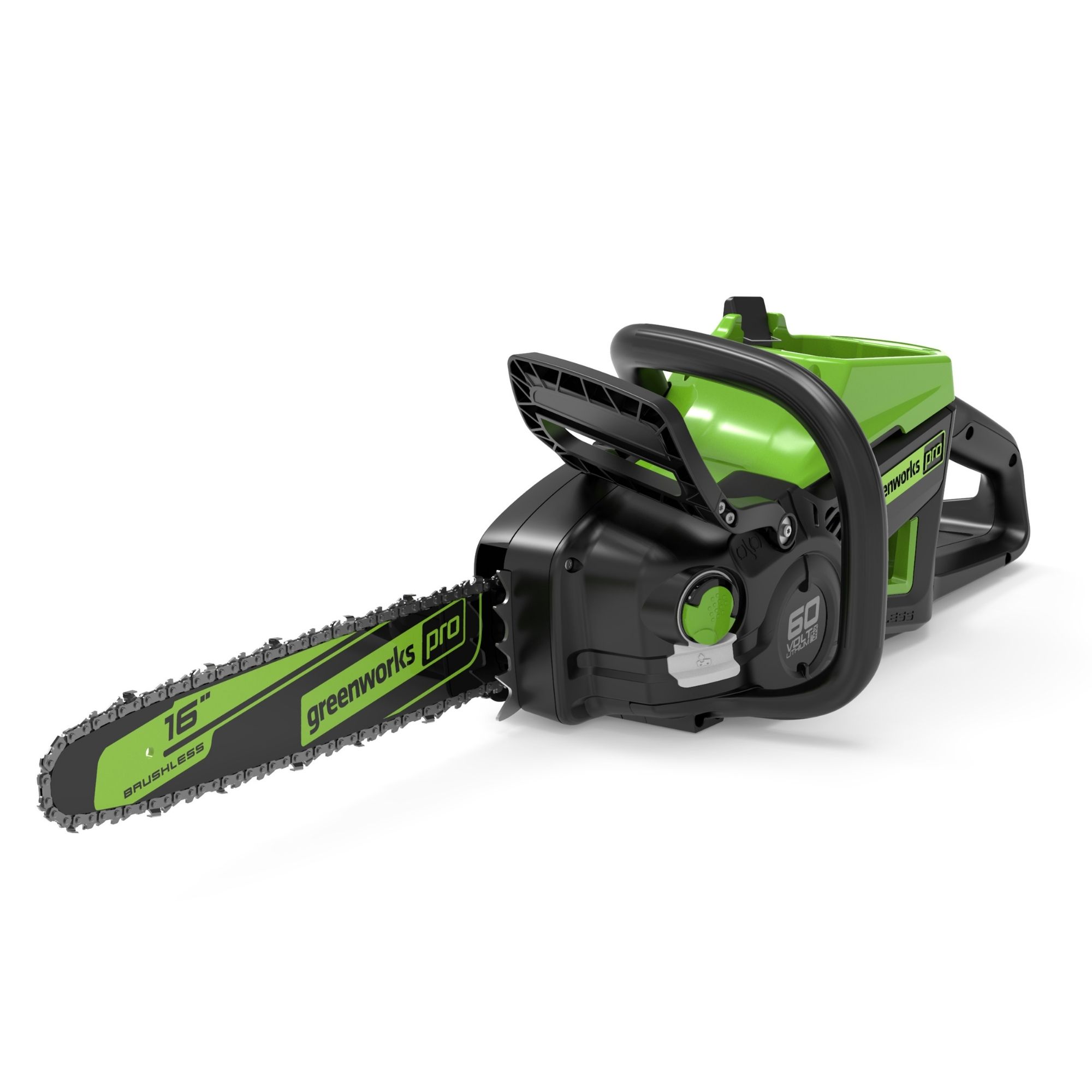 chwsv0hmnim.jpg - Mowers Online Petrol chainsaw with green and black housing