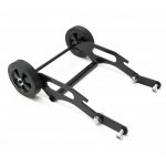 Wheeled dolly cart for lawn mower transport
