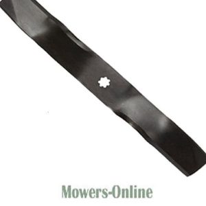Lawn mower replacement blade with center hole
