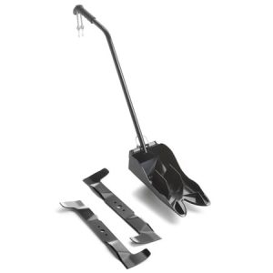 Push broom with extended handle and accessories