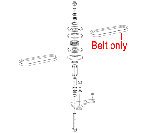 cshphhocwun.png - Mowers Online Lawn mower belt replacement diagram and part.