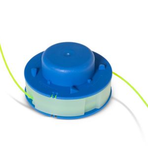 Trimmer head with dual string lines