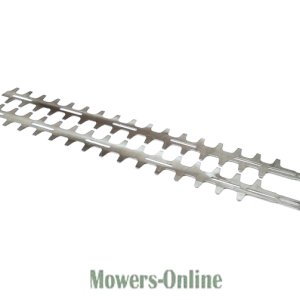 Hedge trimmer attachment with dual blades