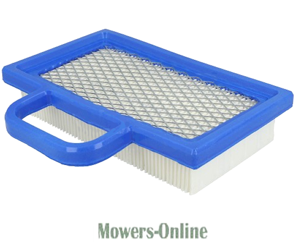 cutwoi5fonh.png - Mowers Online Rectangular air filter with blue frame and white pleated element