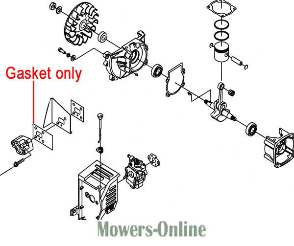 cuwimb12mfw.png - Mowers Online Lawn mower engine gasket parts diagram