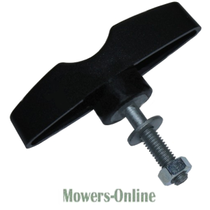 Lawn mower blade bolt wing nut knob