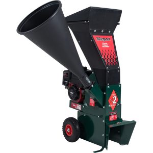 Wood chipper shredder with collection bag