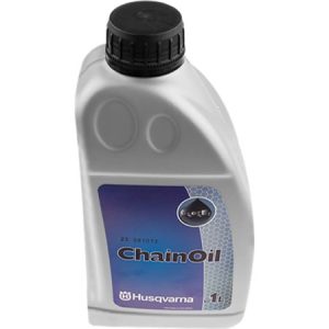 Husqvarna ChainOil bar and chain oil bottle