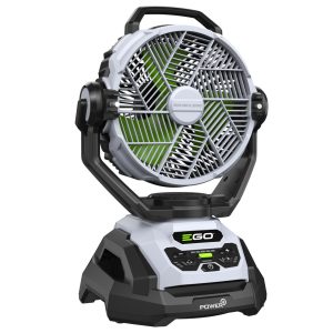 EGO Power+ cordless jobsite fan with battery base
