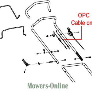 OPC cable diagram and lawn mower parts