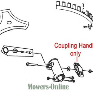 Lawn mower coupling handle assembly diagram